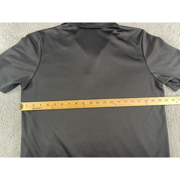 Adidas Shirt Mens Medium Black Soccer Polo FC Footfire Lubbock TX Short Sleeve - Picture 8 of 11